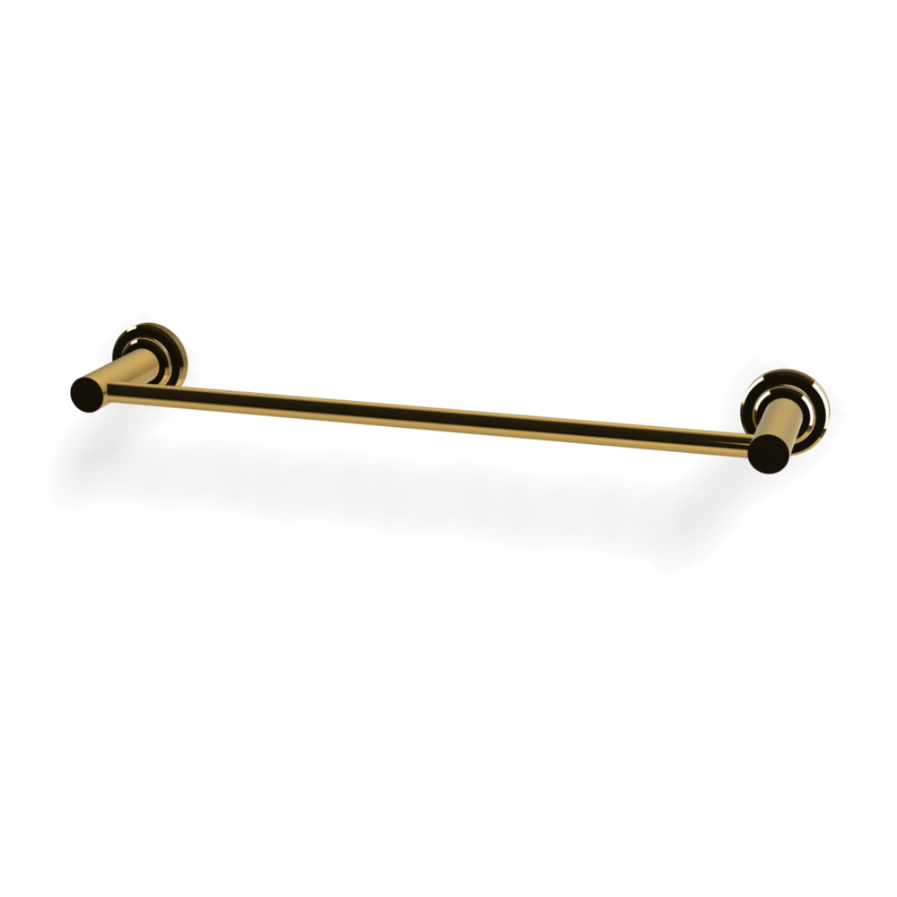 Park Lane 400mm Single Towel Rail in Gold