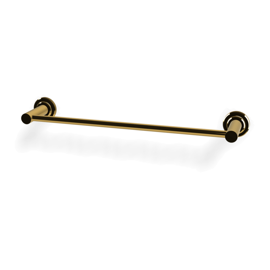 Park Lane 400mm Single Towel Rail in Gold