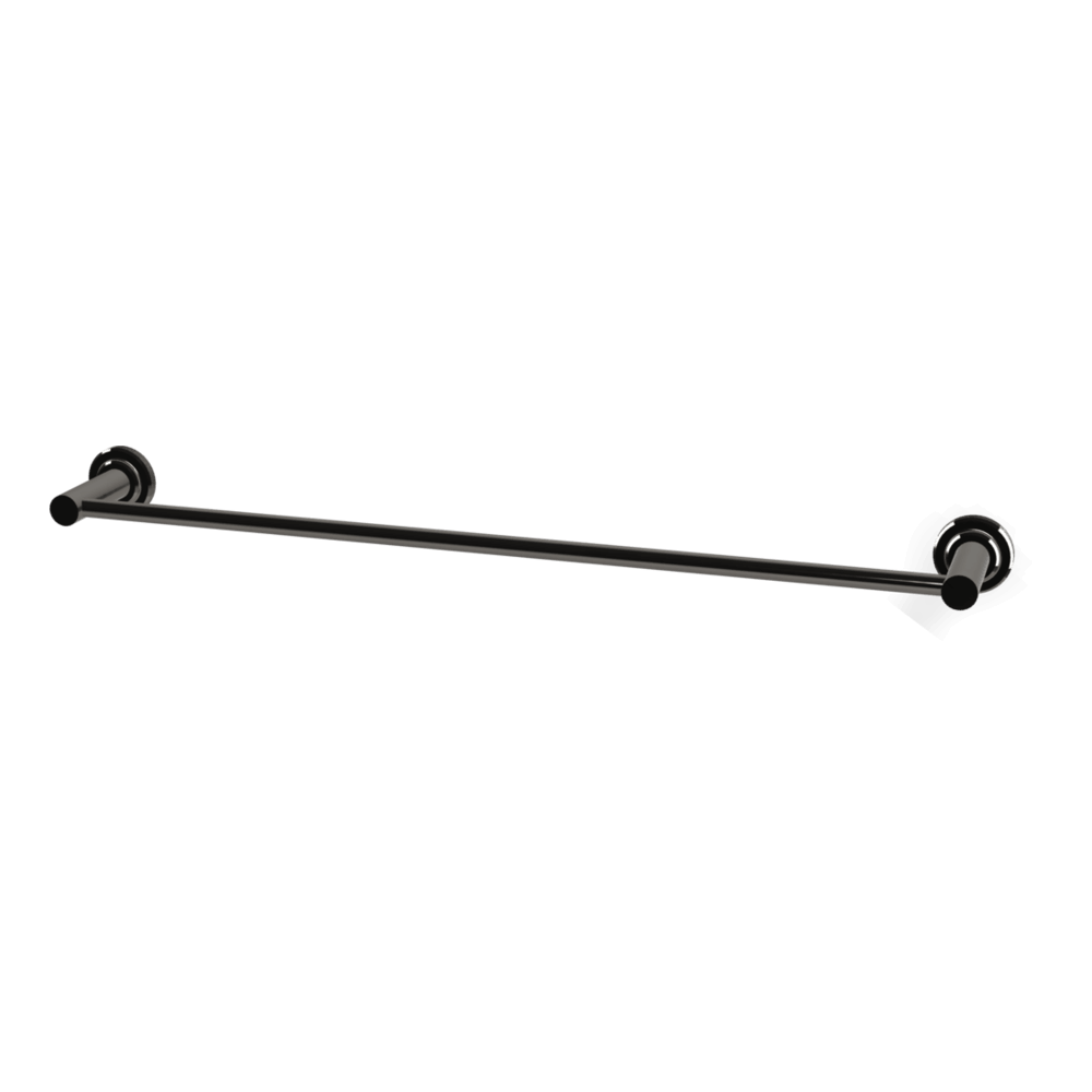 Park Lane 600mm Single Towel Rail in Black Chrome