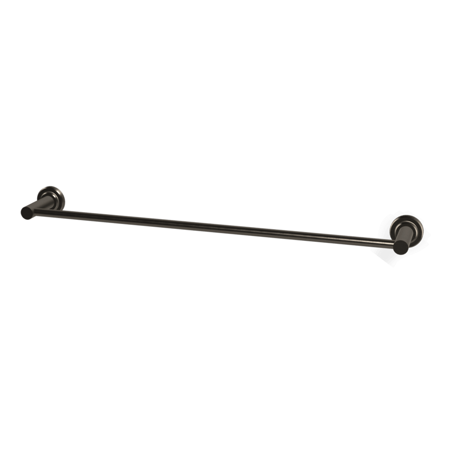 Park Lane 600mm Single Towel Rail in Brushed Black Chrome