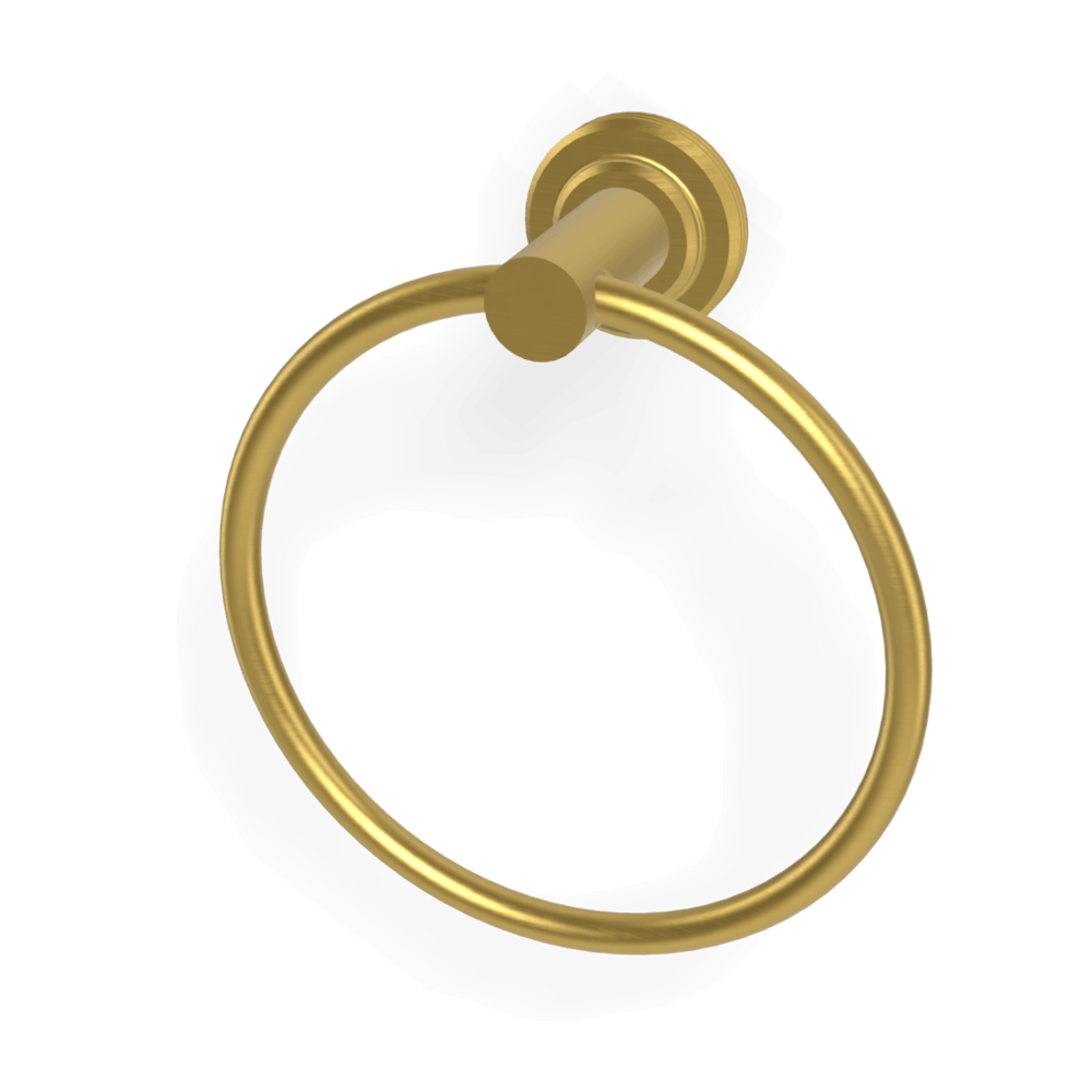Park Lane Towel Ring in Brushed Gold