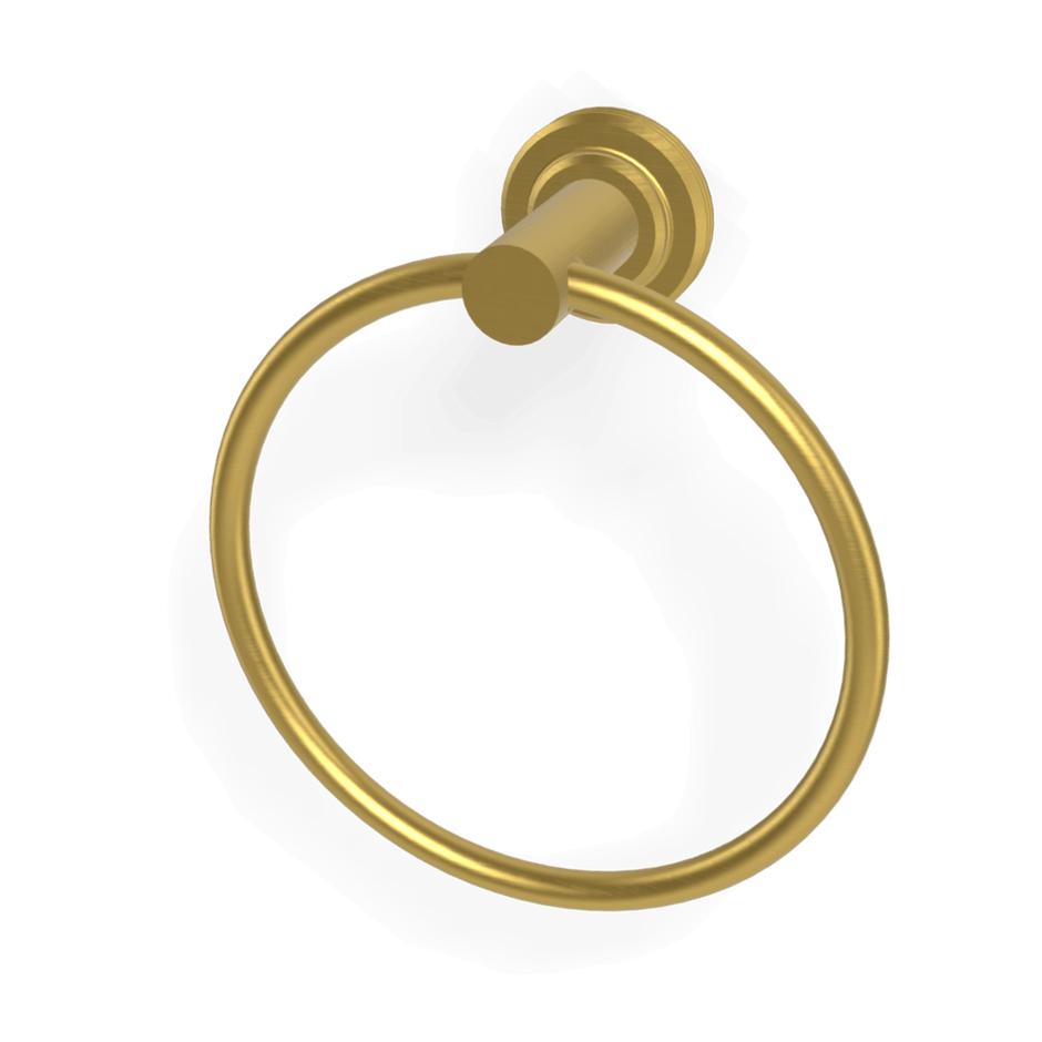 Park Lane Towel Ring in Brushed Gold