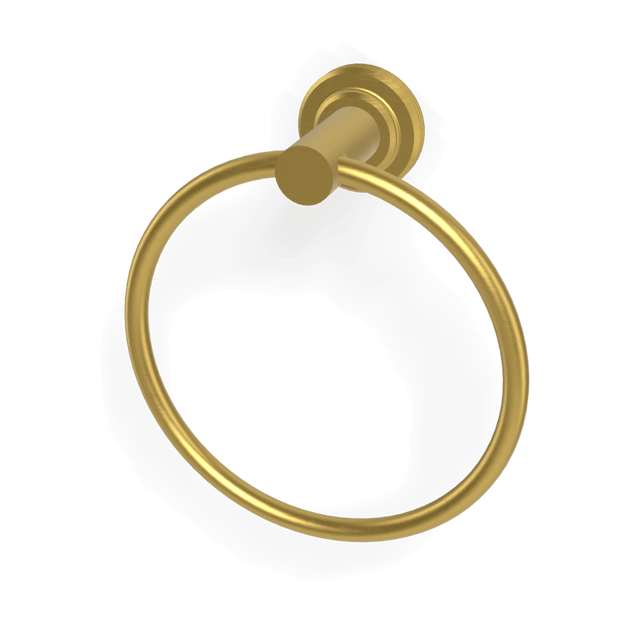 Park Lane Towel Ring in Brushed Gold