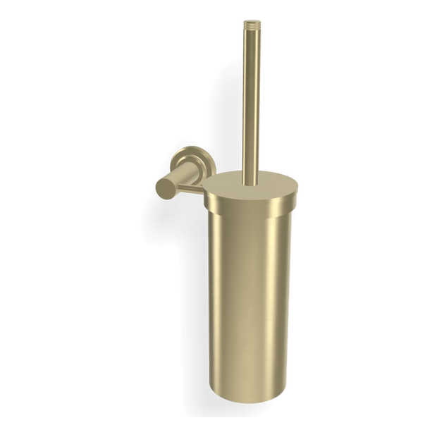 Park Lane Wall Mounted Brush Holder in Brushed Champagne