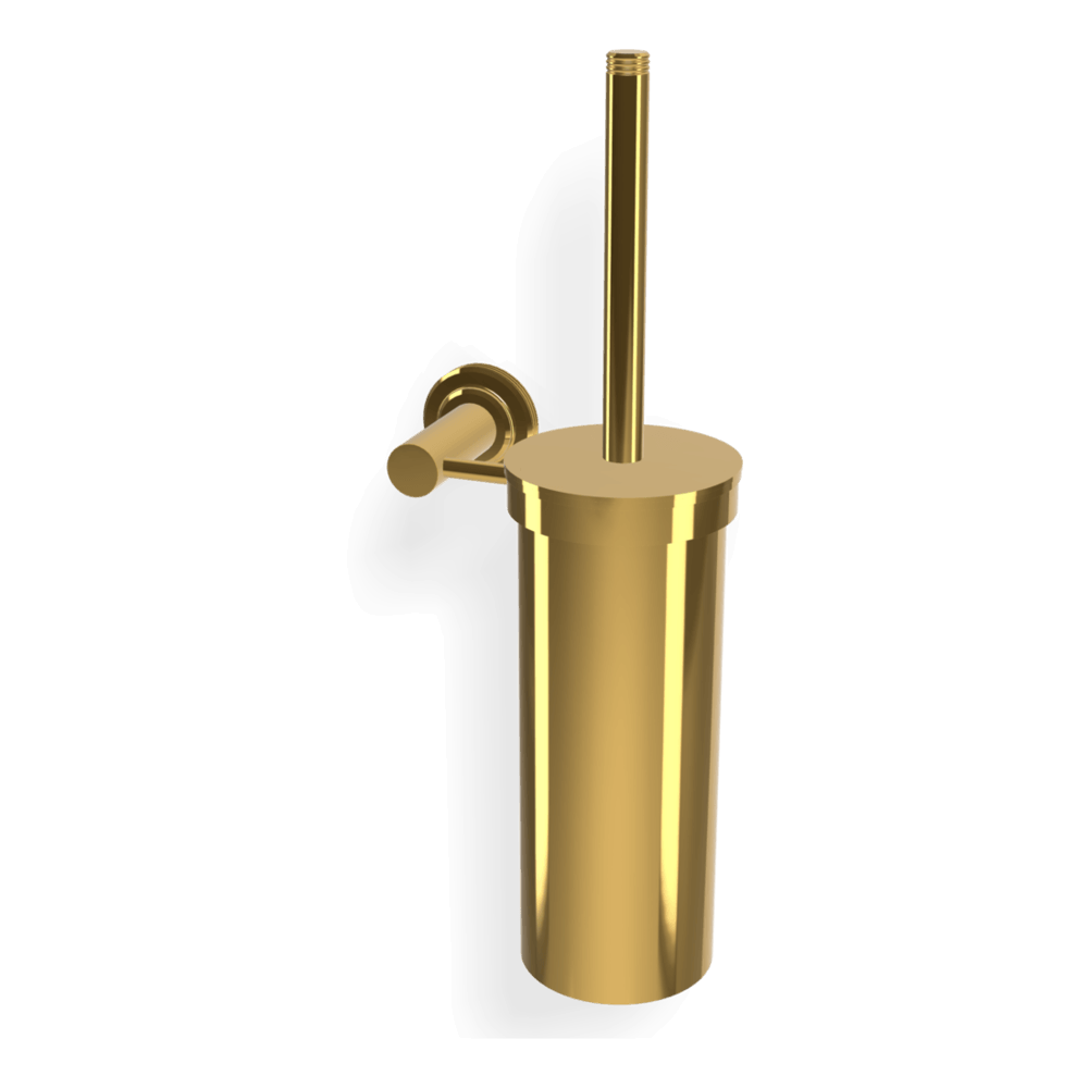 Park Lane Wall Mounted Brush Holder in Gold