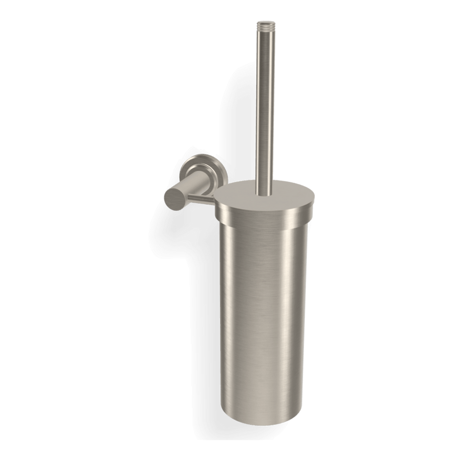 Park Lane Wall Mounted Brush Holder in Brushed Nickel