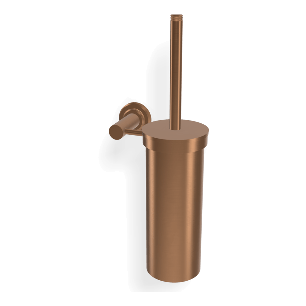 Park Lane Wall Mounted Brush Holder in Brushed Amber Bronze