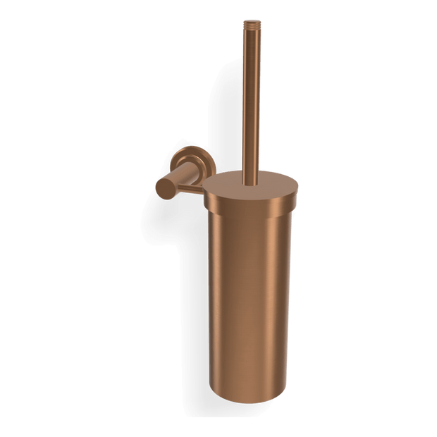 Park Lane Wall Mounted Brush Holder in Brushed Amber Bronze