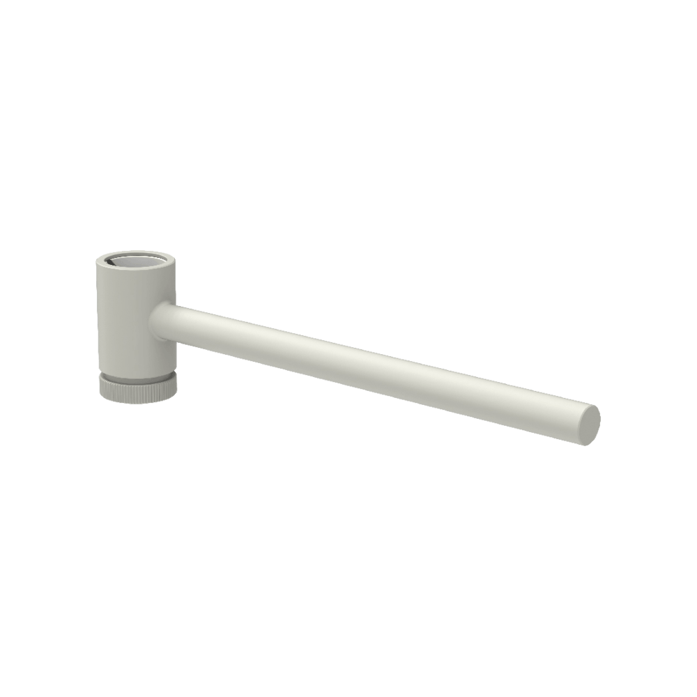 Outdoor Ingiro Sliding Towel Rail in Glossy Ivory White