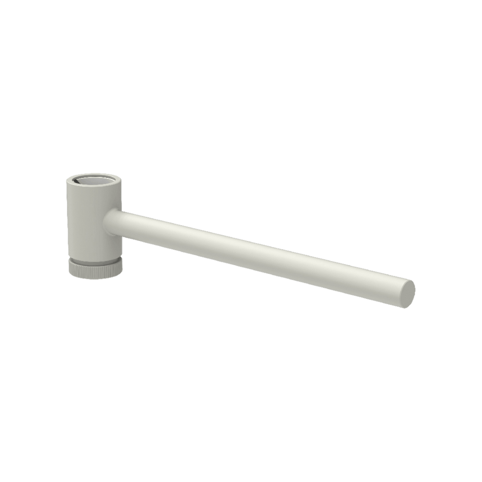 Outdoor Ingiro Sliding Towel Rail in Glossy Ivory White