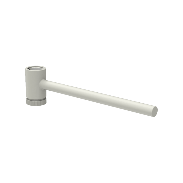 Outdoor Ingiro Sliding Towel Rail in Glossy Ivory White