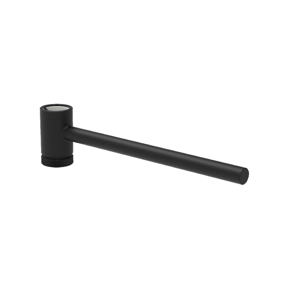 Outdoor Ingiro Sliding Towel Rail in Matt Black