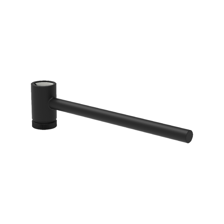 Outdoor Ingiro Sliding Towel Rail in Matt Black
