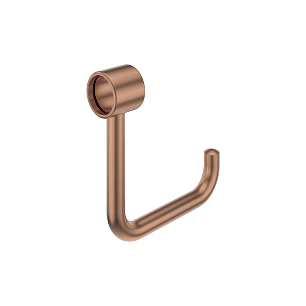 Care Roll Holder for Grab Rail in Brushed Copper