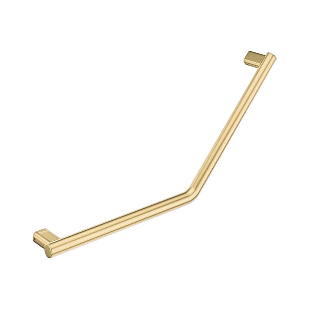 135 Degree Care Slimline Ambulant Care Reversible Left/Right Hand Grab Rail in Urban Brass