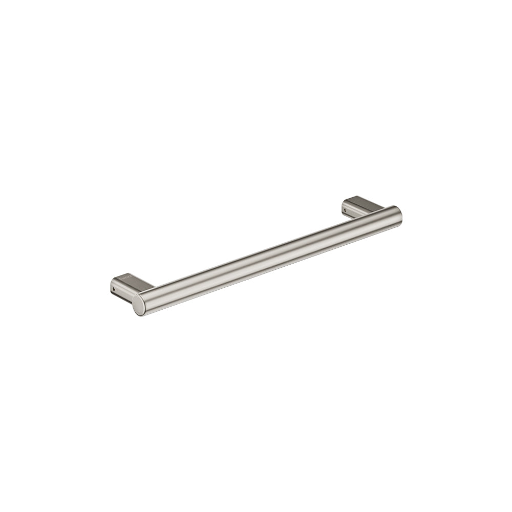 Care Slimline Hand Grab Rail, 450mm in Brushed Nickel