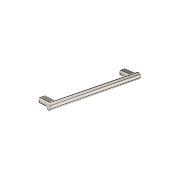 Care Slimline Hand Grab Rail, 450mm in Brushed Nickel