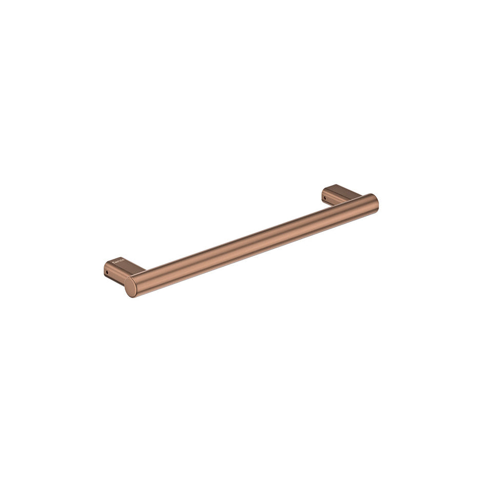 Care Slimline Hand Grab Rail, 450mm in Brushed Copper