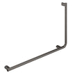 Independent Living, 90 Degree Care Slimline Left-Hand Grab Rail in Gun Metal