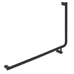 90 Degree Care Slimline Left-Hand Grab Rail in Matte Black
