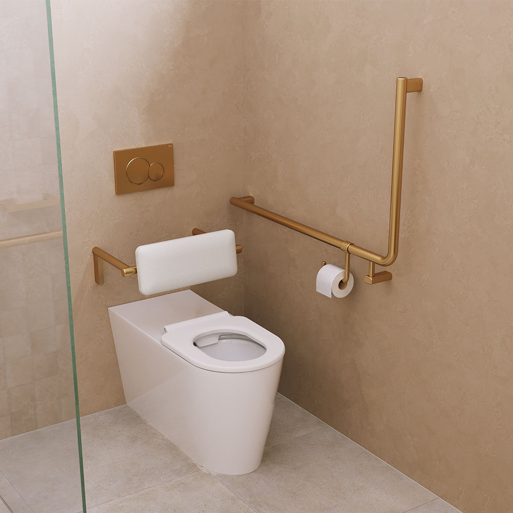 90 Degree Care Slimline Left-Hand Grab Rail