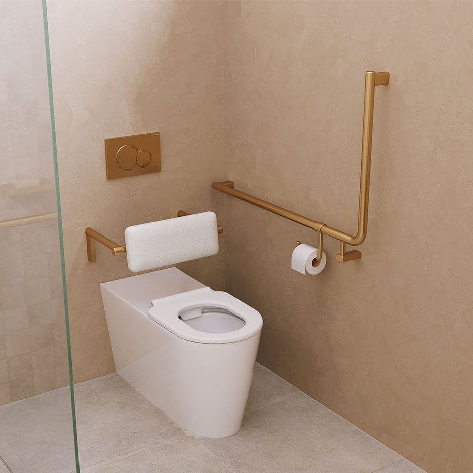 90 Degree Care Slimline Left-Hand Grab Rail