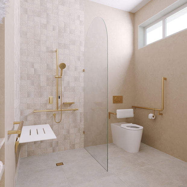 90 Degree Care Slimline Left-Hand Grab Rail