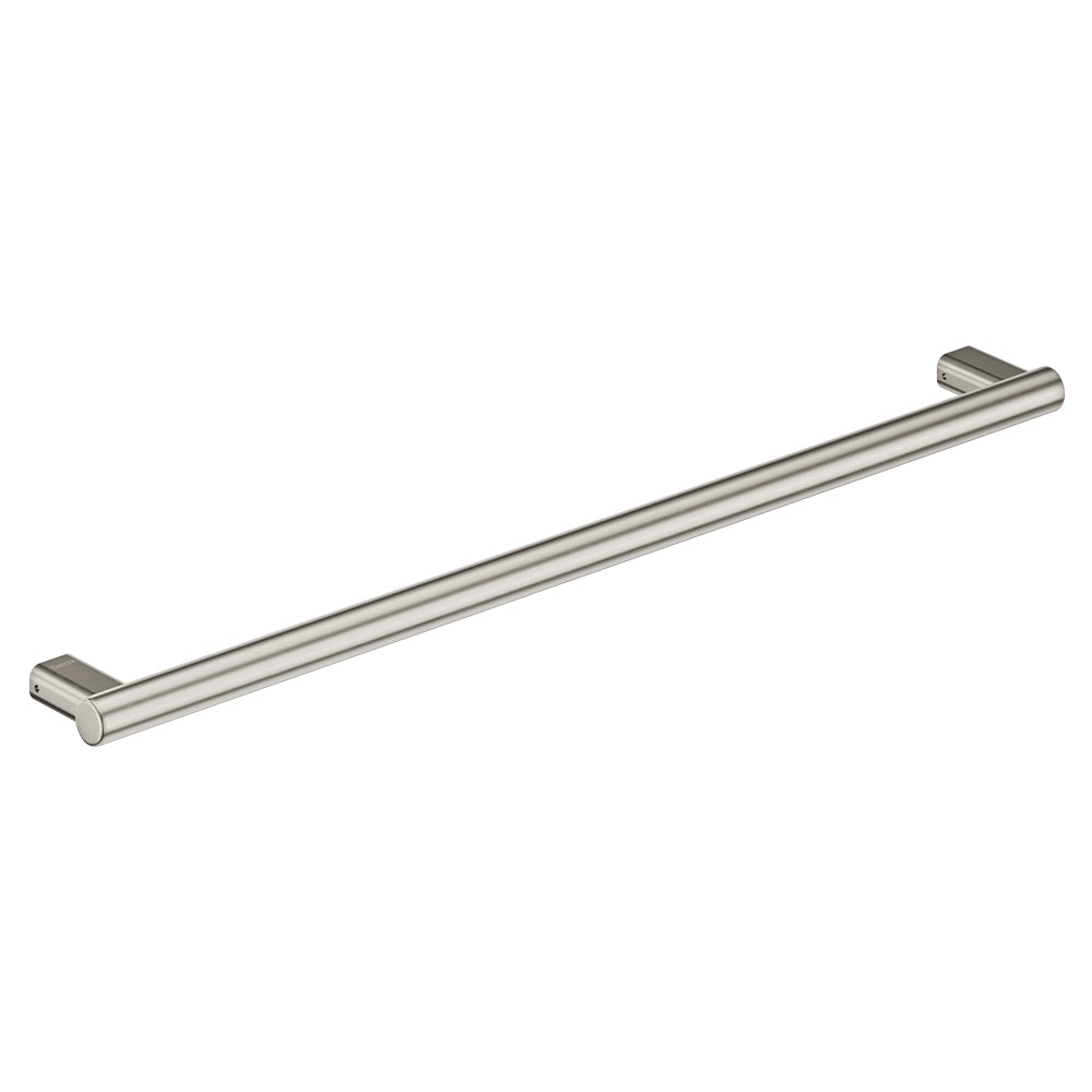 Care Slimline Hand Grab Rail, 900mm in Brushed Nickel