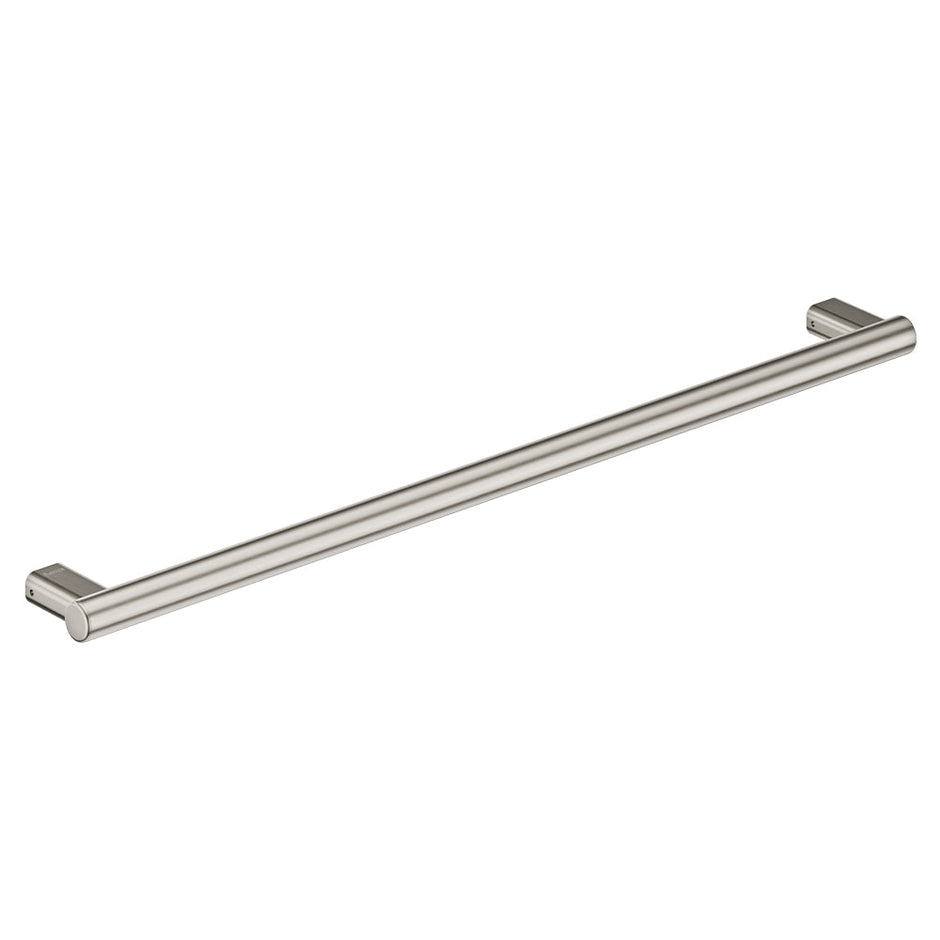 Care Slimline Hand Grab Rail, 900mm in Brushed Nickel