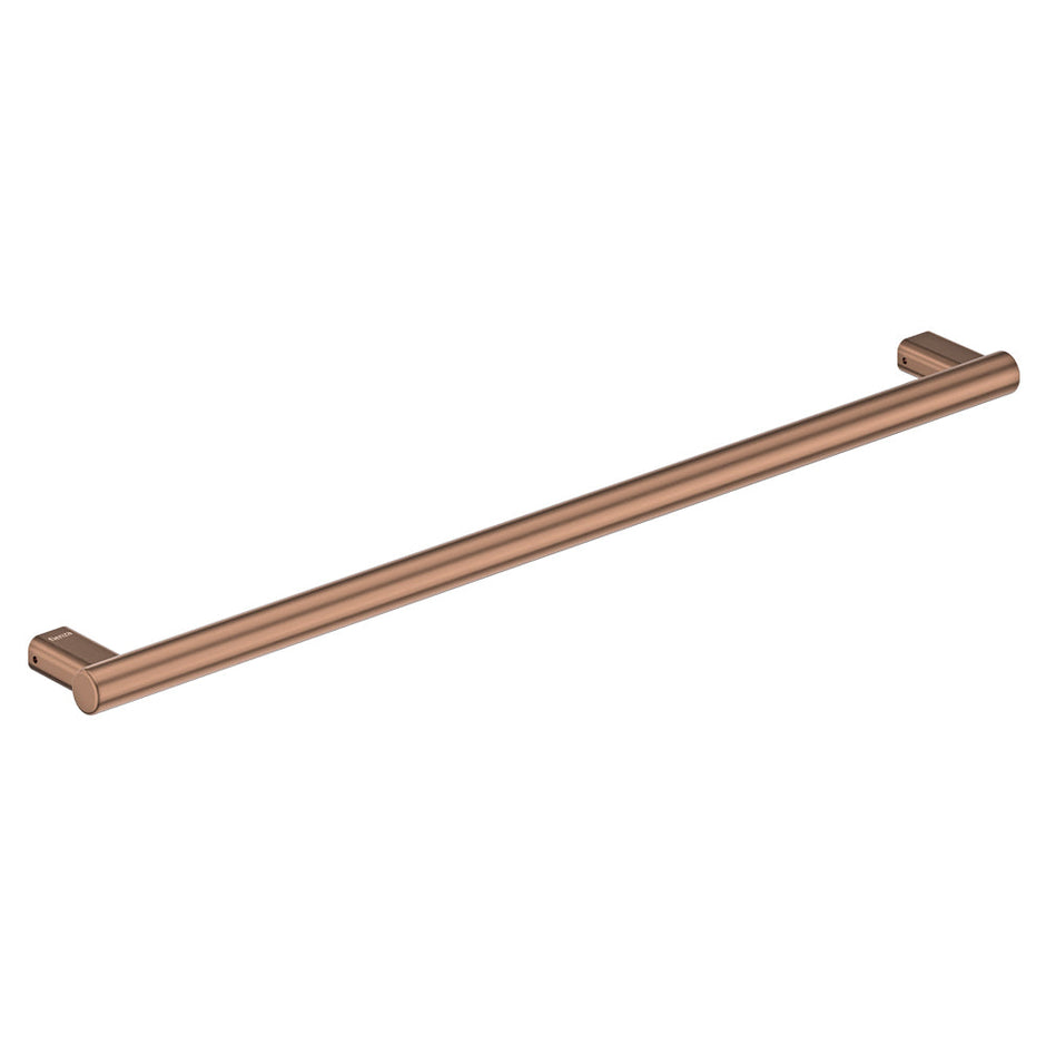Care Slimline Hand Grab Rail, 900mm in Brushed Copper
