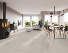 Frammenti Beige Porcelain Tiles in a room setting
