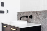 Round Wall Mixer Pinless Handle Trim Kit (In-wall Body Not Included) - Matte Black