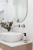 Round Wall Mixer Pinless Handle Trim Kit (In-wall Body Not Included) - Polished Chrome