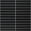 Finger Black Flat Porcelain Mosaic tile