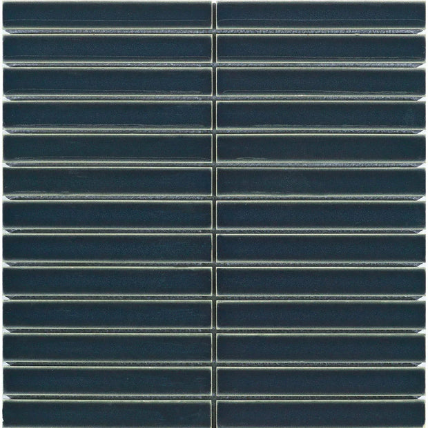Finger Dark Blue Porcelain Mosaic tile