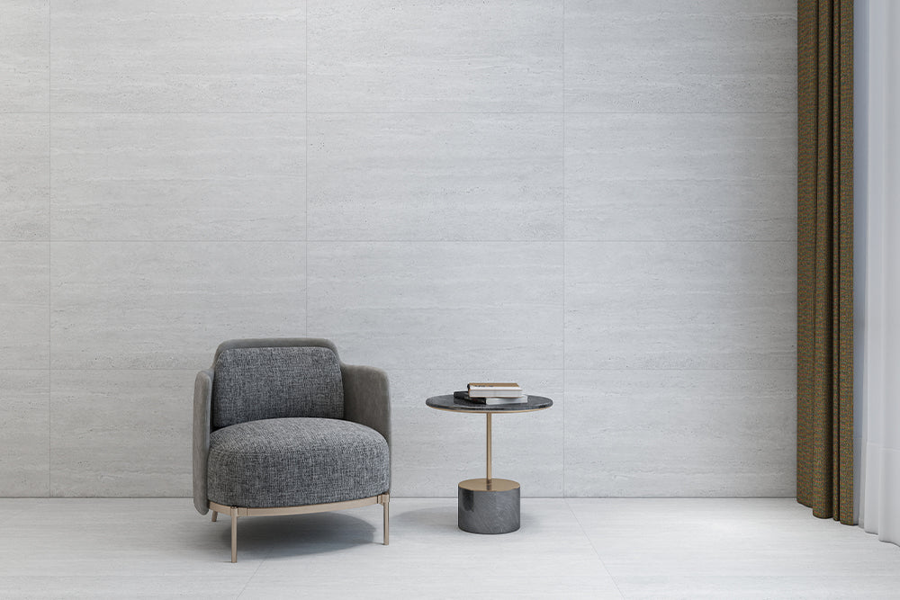 Roma Antica Foro Veincut 3D Porcelain Tiles in a room setting