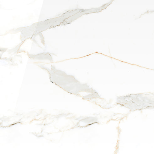 Euromarmo Calacatta Gold Marble Look Porcelain Tiles 600x600 tile