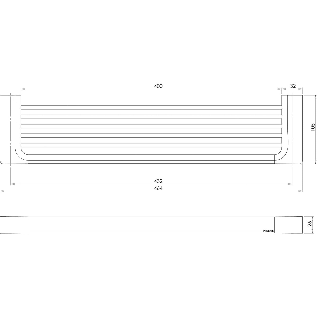 Gloss Shower Shelf