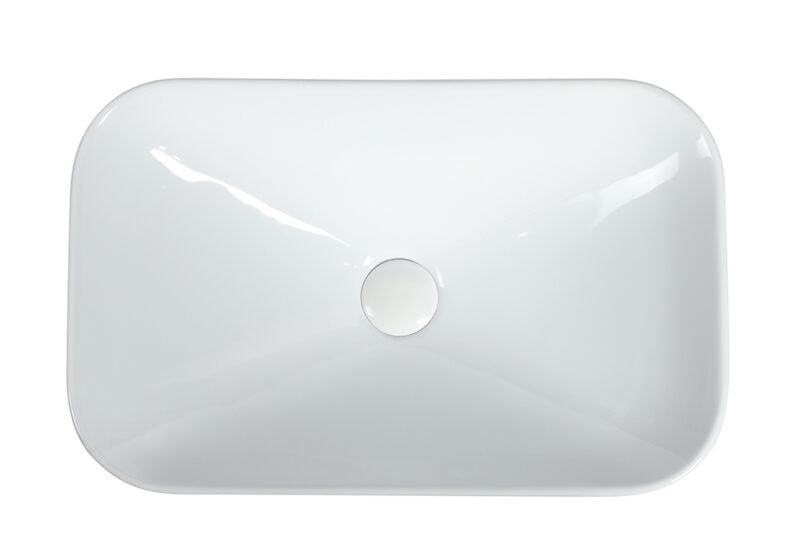 Goccia Semi Recess Drop In Ceramic Basin