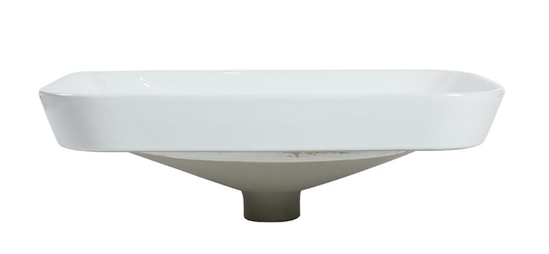 Goccia Semi Recess Drop In Ceramic Basin