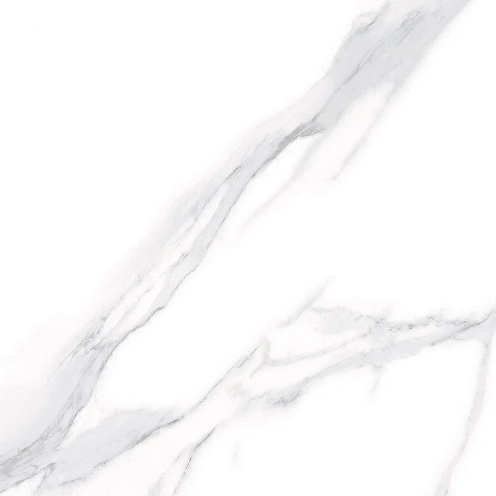 Grey Vein Gold Marble Look Porcelain Tiles in a room setting