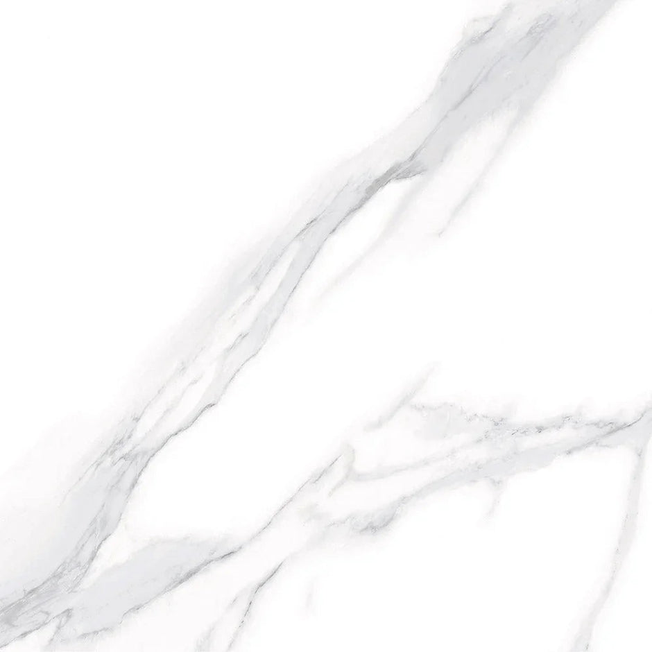 Grey Vein Gold Marble Look Porcelain Tiles in a room setting