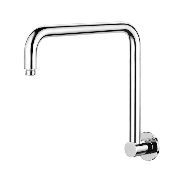 Round High Rise Shower Arm - chrome