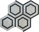CARRARA + NERO-BORDER HONED