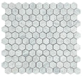 HEXAGONAL CARRARA HONED