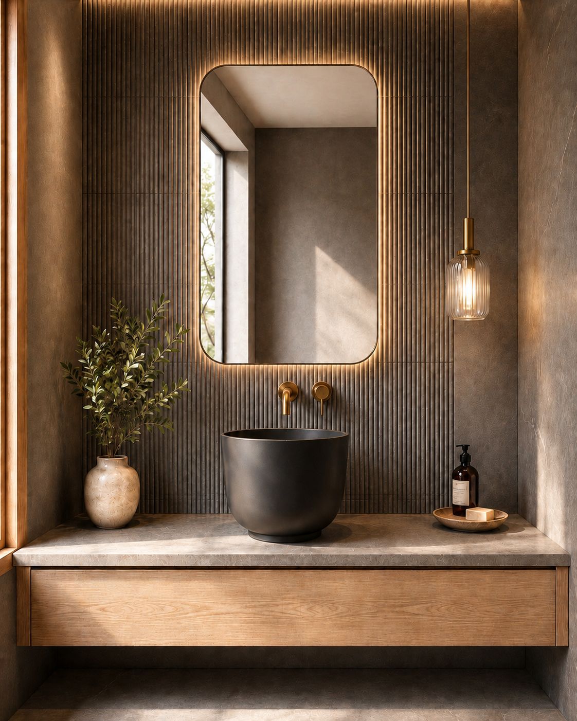 Pietra Bianca Halo Above Counter Basin