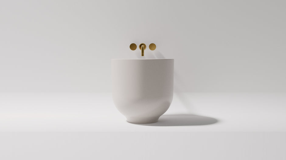 Pietra Bianca Halo Above Counter Basin