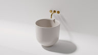 Pietra Bianca Halo Above Counter Basin