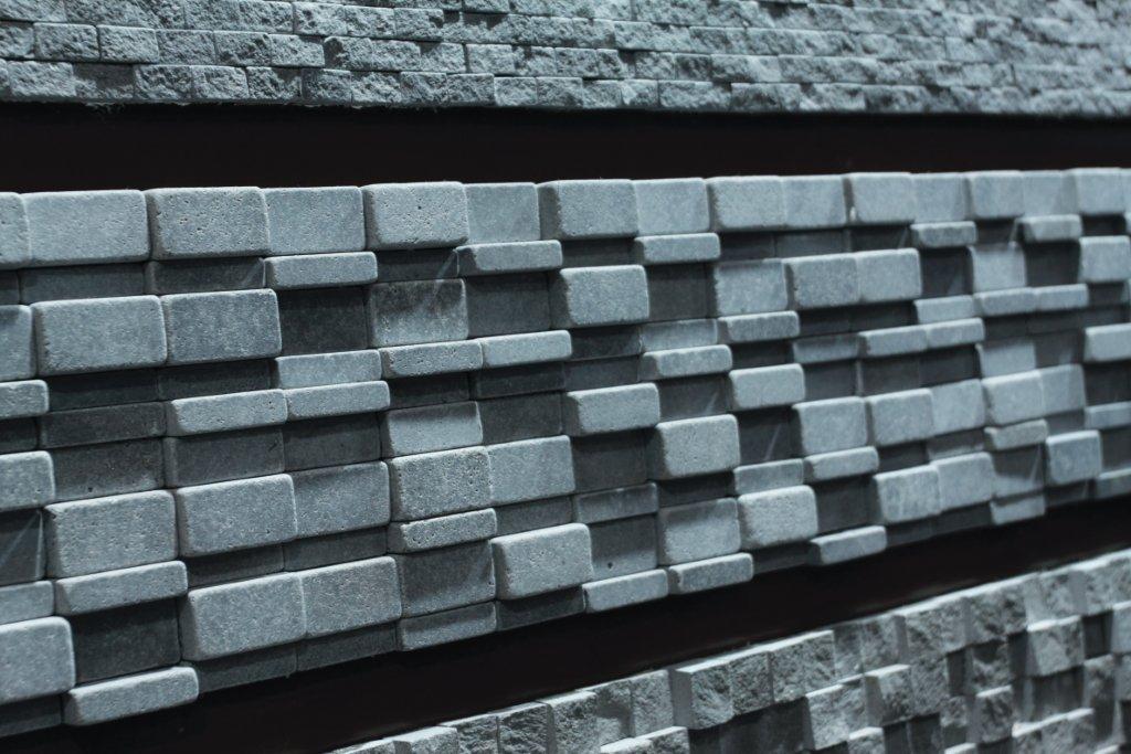Great Bluestone Wall Natural Stone Mosaic in a room setting