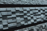 Great Bluestone Wall Natural Stone Mosaic in a room setting